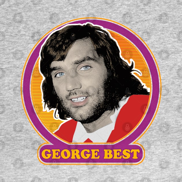 George Best // Retro Style Fan Art Design by DankFutura